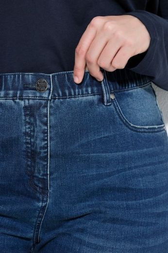 Moda za polnejše Traperice povišenog struka elastične plus velikost, xxl, Ulla Popken in Johann Popken (JP1880)