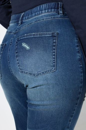 Moda za polnejše Traperice povišenog struka elastične plus velikost, xxl, Ulla Popken in Johann Popken (JP1880)