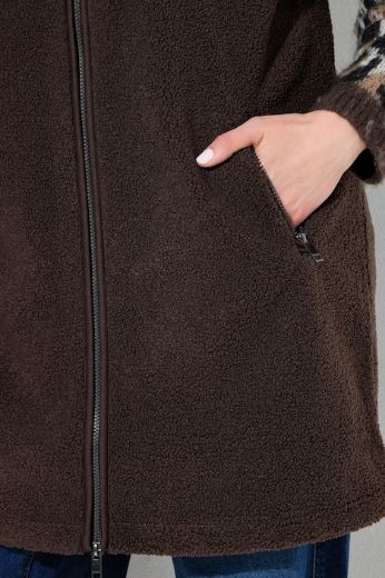 Moda za polnejše Prsluk  dužeg  kroja s kapuljačom plus velikost, xxl, Ulla Popken in Johann Popken (JP1880)