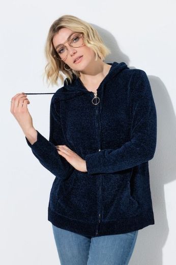 Moda za polnejše Kardigan kraćeg modela s patentnim zatvaračem plus velikost, xxl, Ulla Popken in Johann Popken (JP1880)