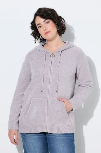 Moda za polnejše Kardigan kraćeg modela s patentnim zatvaračem plus velikost, xxl, Ulla Popken in Johann Popken (JP1880)