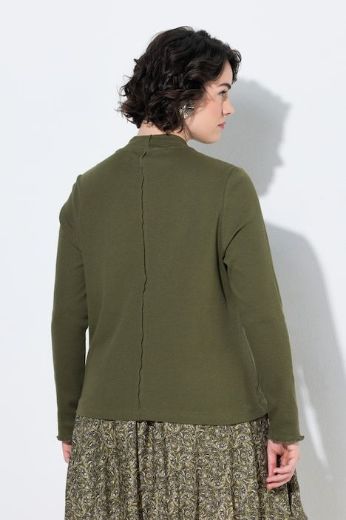 Moda za polnejše Majica dugih rukava s povišenim ovratnikom plus velikost, xxl, Ulla Popken in Johann Popken (JP1880)