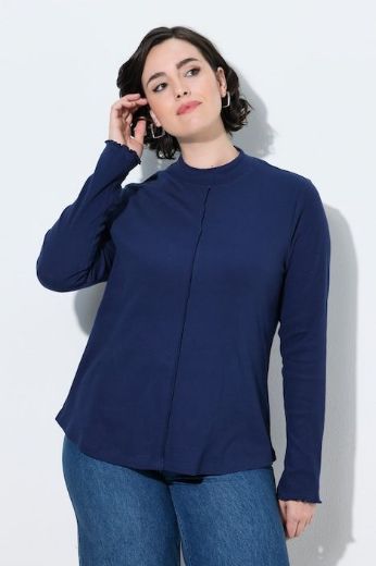 Moda za polnejše Majica dugih rukava s povišenim ovratnikom plus velikost, xxl, Ulla Popken in Johann Popken (JP1880)
