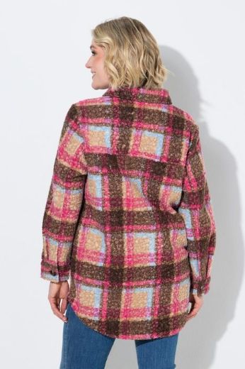 Moda za polnejše Kaput karirani A kroja s kragnom plus velikost, xxl, Ulla Popken in Johann Popken (JP1880)