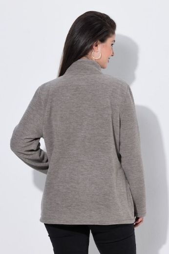 Moda za polnejše Jakna od flisa dugih rukava s povišenim ovratnikom plus velikost, xxl, Ulla Popken in Johann Popken (JP1880)