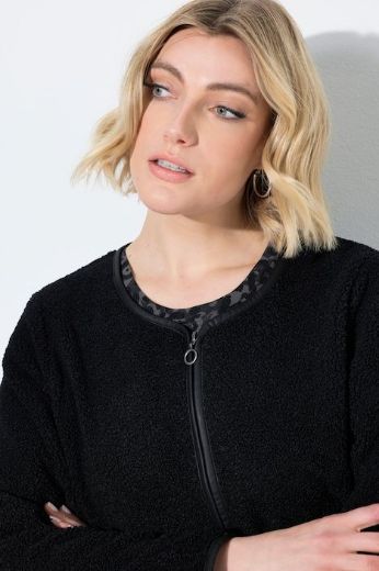 Moda za polnejše jakna dugih rukava okruglog izreza s patentnim zatvaračem plus velikost, xxl, Ulla Popken in Johann Popken (JP1880)