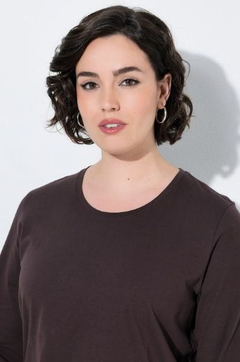 Moda za polnejše Majica dugih rukava okruglog izreza s natpisom na leđima plus velikost, xxl, Ulla Popken in Johann Popken (JP1880)