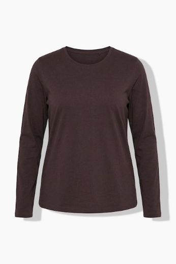 Moda za polnejše Majica dugih rukava okruglog izreza s natpisom na leđima plus velikost, xxl, Ulla Popken in Johann Popken (JP1880)