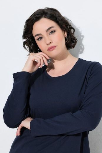 Moda za polnejše Majica dugih rukava okruglog izreza s natpisom na leđima plus velikost, xxl, Ulla Popken in Johann Popken (JP1880)