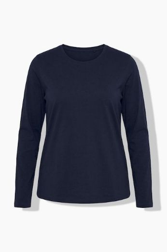 Moda za polnejše Majica dugih rukava okruglog izreza s natpisom na leđima plus velikost, xxl, Ulla Popken in Johann Popken (JP1880)