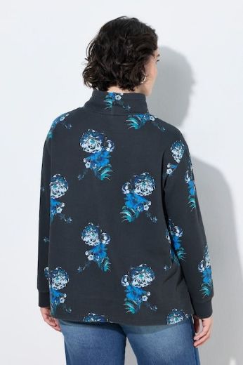 Moda za polnejše Majica dugih rukava A kroja s povišenim ovratnikom i cvjetnim uzorkom plus velikost, xxl, Ulla Popken in Johann Popken (JP1880)