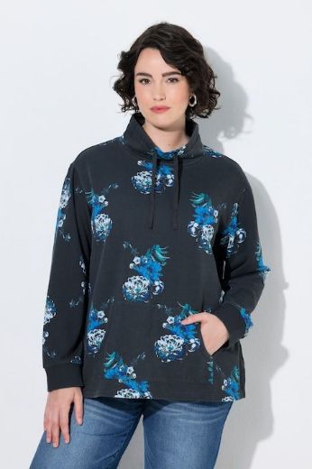 Moda za polnejše Majica dugih rukava A kroja s povišenim ovratnikom i cvjetnim uzorkom plus velikost, xxl, Ulla Popken in Johann Popken (JP1880)