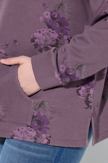 Moda za polnejše Majica dugih rukava A kroja s povišenim ovratnikom i cvjetnim uzorkom plus velikost, xxl, Ulla Popken in Johann Popken (JP1880)