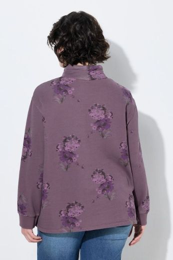 Moda za polnejše Majica dugih rukava A kroja s povišenim ovratnikom i cvjetnim uzorkom plus velikost, xxl, Ulla Popken in Johann Popken (JP1880)