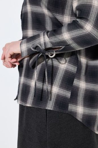 Moda za polnejše Košulja karirana dugih rukava plus velikost, xxl, Ulla Popken in Johann Popken (JP1880)