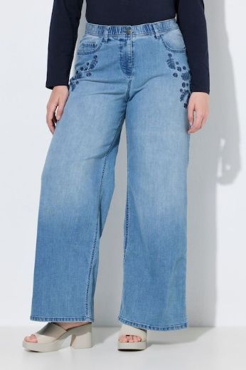 Moda za polnejše Traperice širokih nogavica plus velikost, xxl, Ulla Popken in Johann Popken (JP1880)