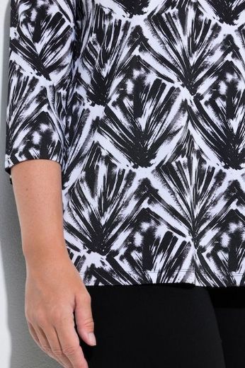 Moda za polnejše Majica 3/4 rukava V izreza plus velikost, xxl, Ulla Popken in Johann Popken (JP1880)