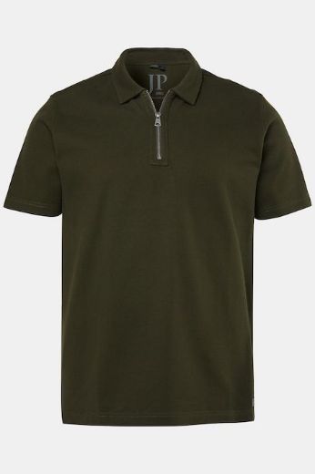 Moda za polnejše Majica polo kratkih rukava s patentnim zatvaračem plus velikost, xxl, Ulla Popken in Johann Popken (JP1880)