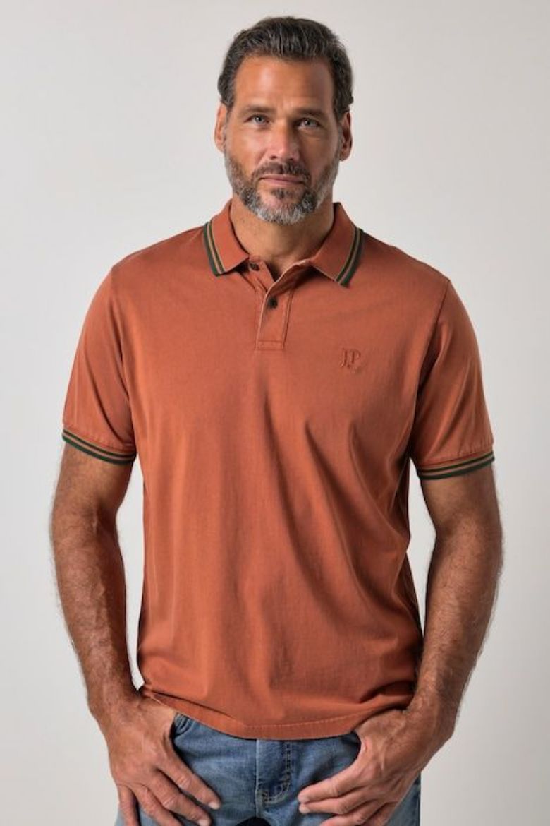 Moda za polnejše Majica polo kratkih rukava plus velikost, xxl, Ulla Popken in Johann Popken (JP1880)