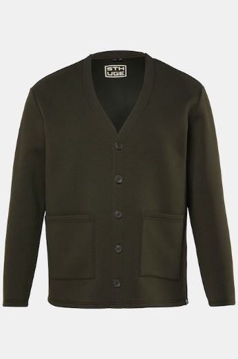 Moda za polnejše Jakna sportska šireg kroja V izreza s gumbima plus velikost, xxl, Ulla Popken in Johann Popken (JP1880)