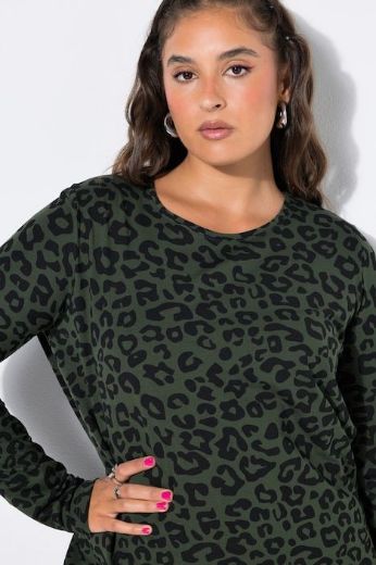Moda za polnejše Majica dugih rukava s leopard printom plus velikost, xxl, Ulla Popken in Johann Popken (JP1880)