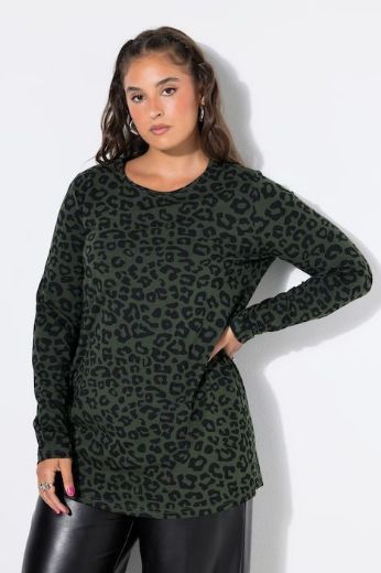 Moda za polnejše Majica dugih rukava s leopard printom plus velikost, xxl, Ulla Popken in Johann Popken (JP1880)