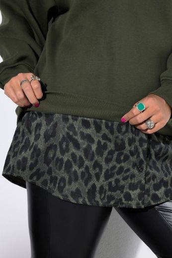 Moda za polnejše Majica dugih rukava šireg kroja plus velikost, xxl, Ulla Popken in Johann Popken (JP1880)