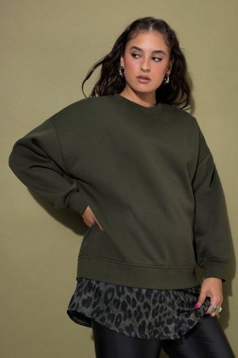 Moda za polnejše Majica dugih rukava šireg kroja plus velikost, xxl, Ulla Popken in Johann Popken (JP1880)