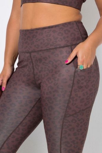 Moda za polnejše Sportske tajice do gležnja s leopard uzorkom plus velikost, xxl, Ulla Popken in Johann Popken (JP1880)