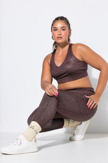 Moda za polnejše Sportske tajice do gležnja s leopard uzorkom plus velikost, xxl, Ulla Popken in Johann Popken (JP1880)