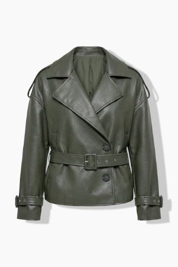 Moda za polnejše Jakna šireg kroja umjetna koža plus velikost, xxl, Ulla Popken in Johann Popken (JP1880)