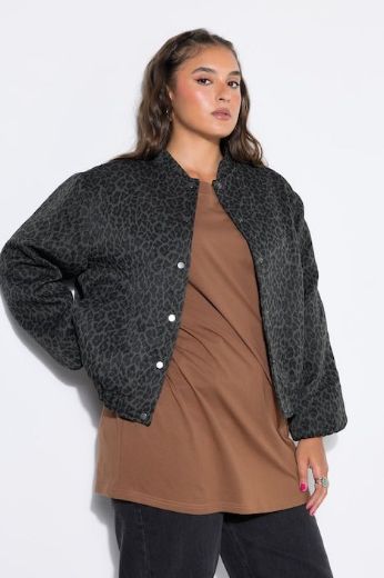 Moda za polnejše Bluza dugih rukava šireg kroja leopard uzorka plus velikost, xxl, Ulla Popken in Johann Popken (JP1880)