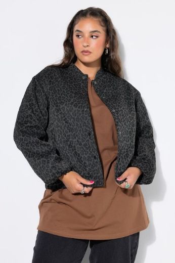 Moda za polnejše Bluza dugih rukava šireg kroja leopard uzorka plus velikost, xxl, Ulla Popken in Johann Popken (JP1880)