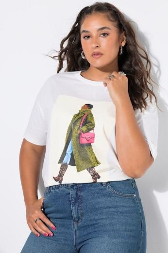 Moda za polnejše Majica kratkih rukava šireg kroja plus velikost, xxl, Ulla Popken in Johann Popken (JP1880)