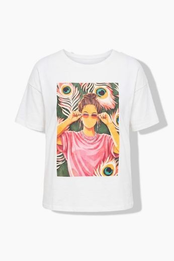Moda za polnejše Majica kratkih rukava šireg kroja plus velikost, xxl, Ulla Popken in Johann Popken (JP1880)