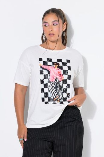 Moda za polnejše Majica kratkih rukava šireg kroja plus velikost, xxl, Ulla Popken in Johann Popken (JP1880)