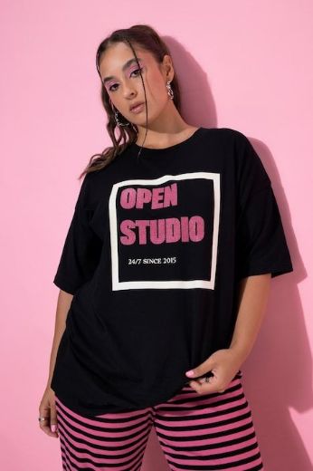 Moda za polnejše Majica kratkih rukava šireg kroja plus velikost, xxl, Ulla Popken in Johann Popken (JP1880)