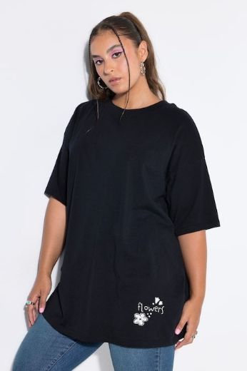 Moda za polnejše Majica kratkih rukava šireg kroja plus velikost, xxl, Ulla Popken in Johann Popken (JP1880)