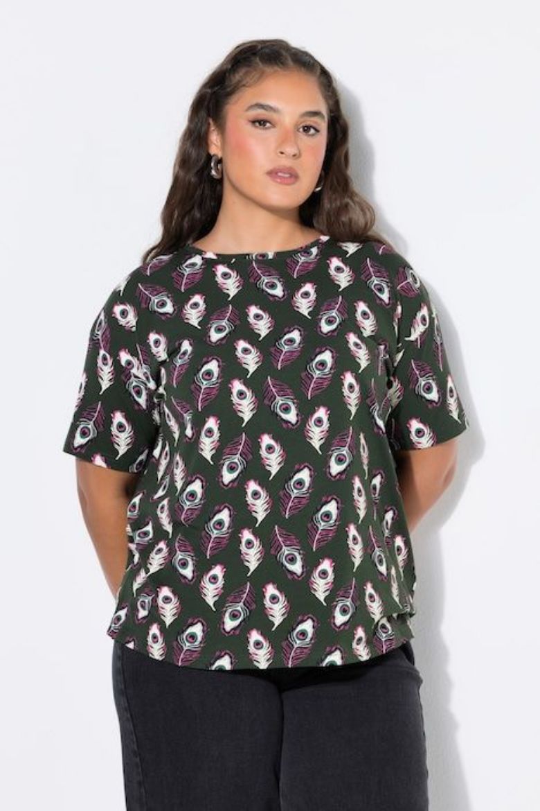 Moda za polnejše Majica kratkih rukava šireg kroja plus velikost, xxl, Ulla Popken in Johann Popken (JP1880)