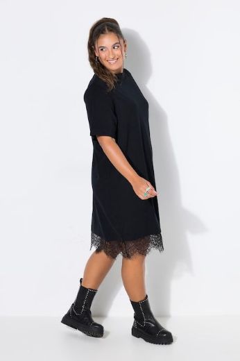 Moda za polnejše Haljina kratkih rukava s čipkastim rubom plus velikost, xxl, Ulla Popken in Johann Popken (JP1880)
