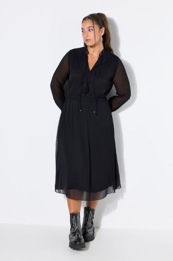 Moda za polnejše Haljina maxi dugih rukava A kroja plus velikost, xxl, Ulla Popken in Johann Popken (JP1880)