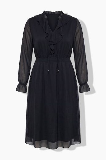 Moda za polnejše Haljina maxi dugih rukava A kroja plus velikost, xxl, Ulla Popken in Johann Popken (JP1880)