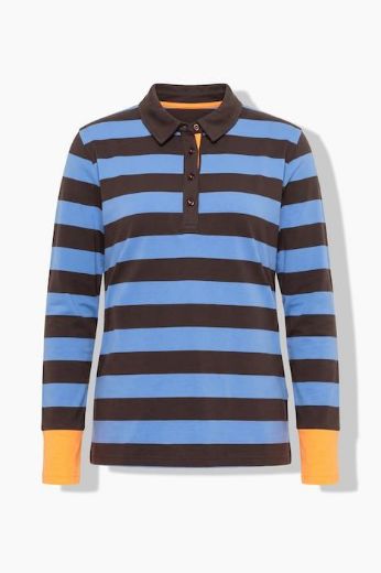 Moda za polnejše Majica Polo dugih rukava plus velikost, xxl, Ulla Popken in Johann Popken (JP1880)