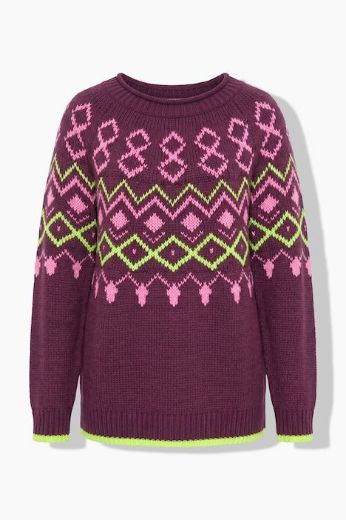 Moda za polnejše Pulover dugih rukava plus velikost, xxl, Ulla Popken in Johann Popken (JP1880)