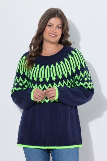 Moda za polnejše Pulover dugih rukava plus velikost, xxl, Ulla Popken in Johann Popken (JP1880)