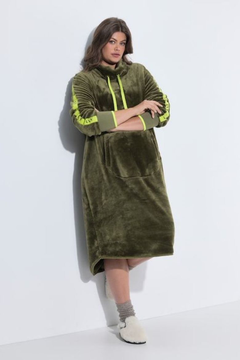 Moda za polnejše Haljina dugih rukava od flisa plus velikost, xxl, Ulla Popken in Johann Popken (JP1880)