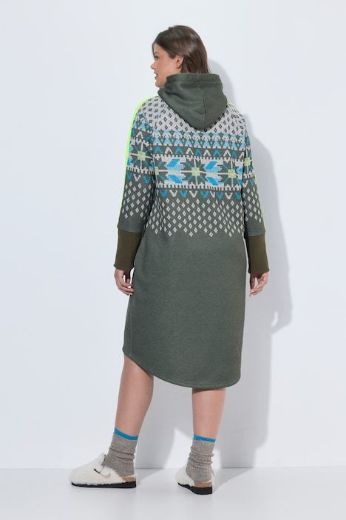 Moda za polnejše Haljina dugih rukava s kapuljačom plus velikost, xxl, Ulla Popken in Johann Popken (JP1880)