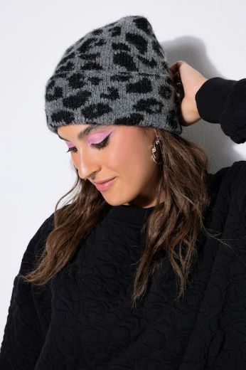 Moda za polnejše Kapa s leopard uzorkom plus velikost, xxl, Ulla Popken in Johann Popken (JP1880)