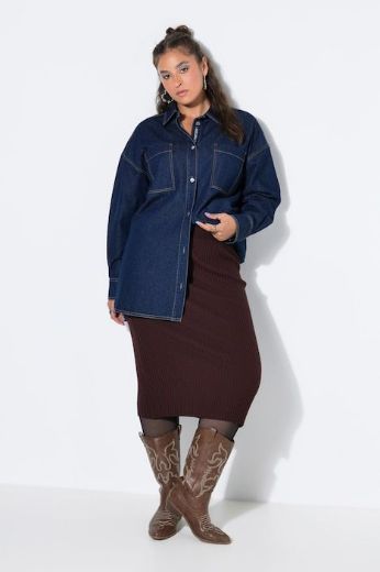 Moda za polnejše Pletena suknja elastičnog ruba plus velikost, xxl, Ulla Popken in Johann Popken (JP1880)