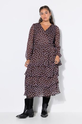Moda za polnejše Haljina midi plus velikost, xxl, Ulla Popken in Johann Popken (JP1880)